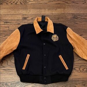 Disney Black and Tan Lion Varsity Jacket